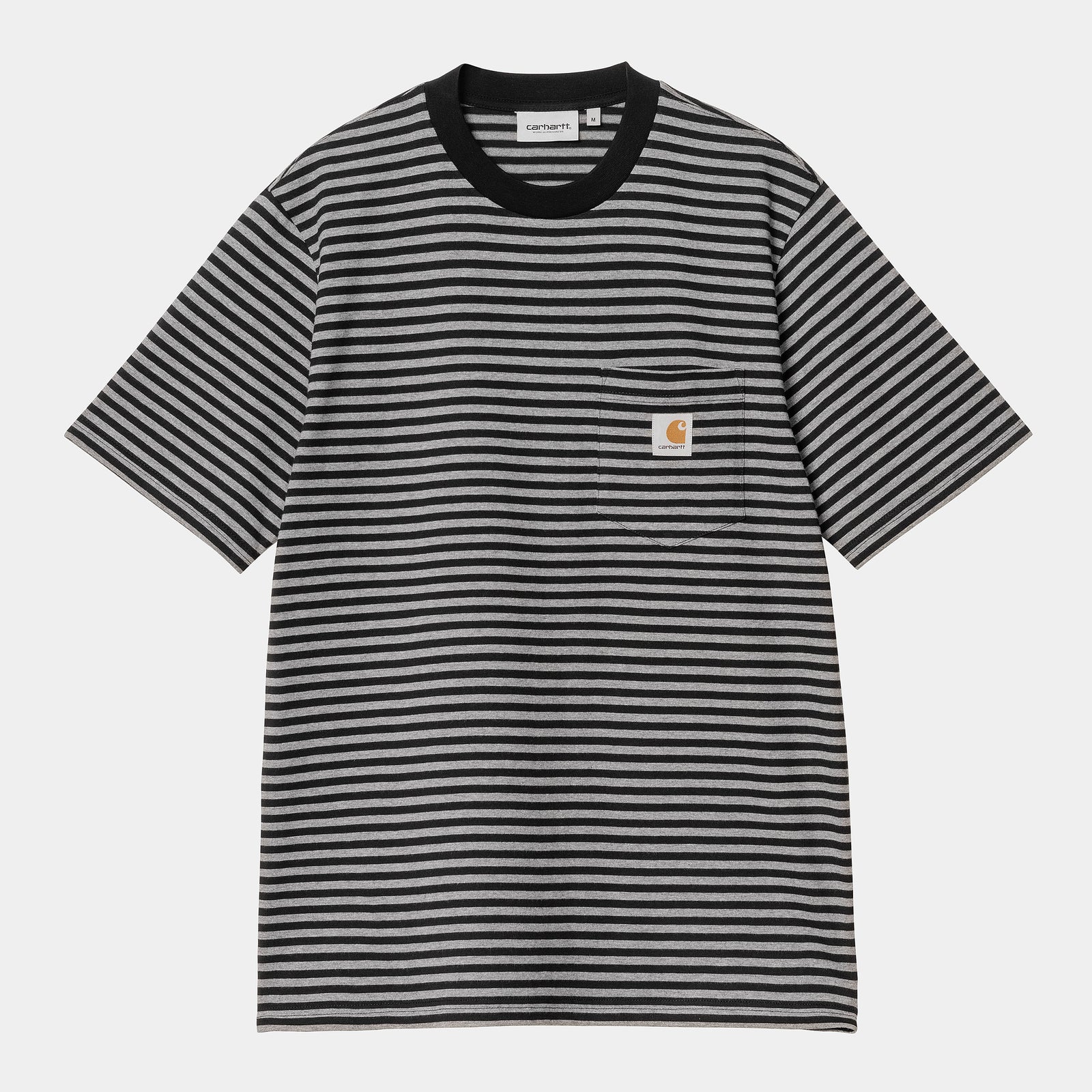 Carhartt WIP Verner Pocket T-Shirt - Black / Dark Grey Heather
