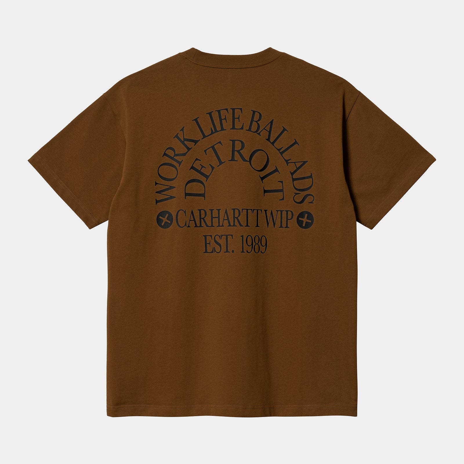 Carhartt WIP Work Varsity T-Shirt - Deep H Brown / Black
