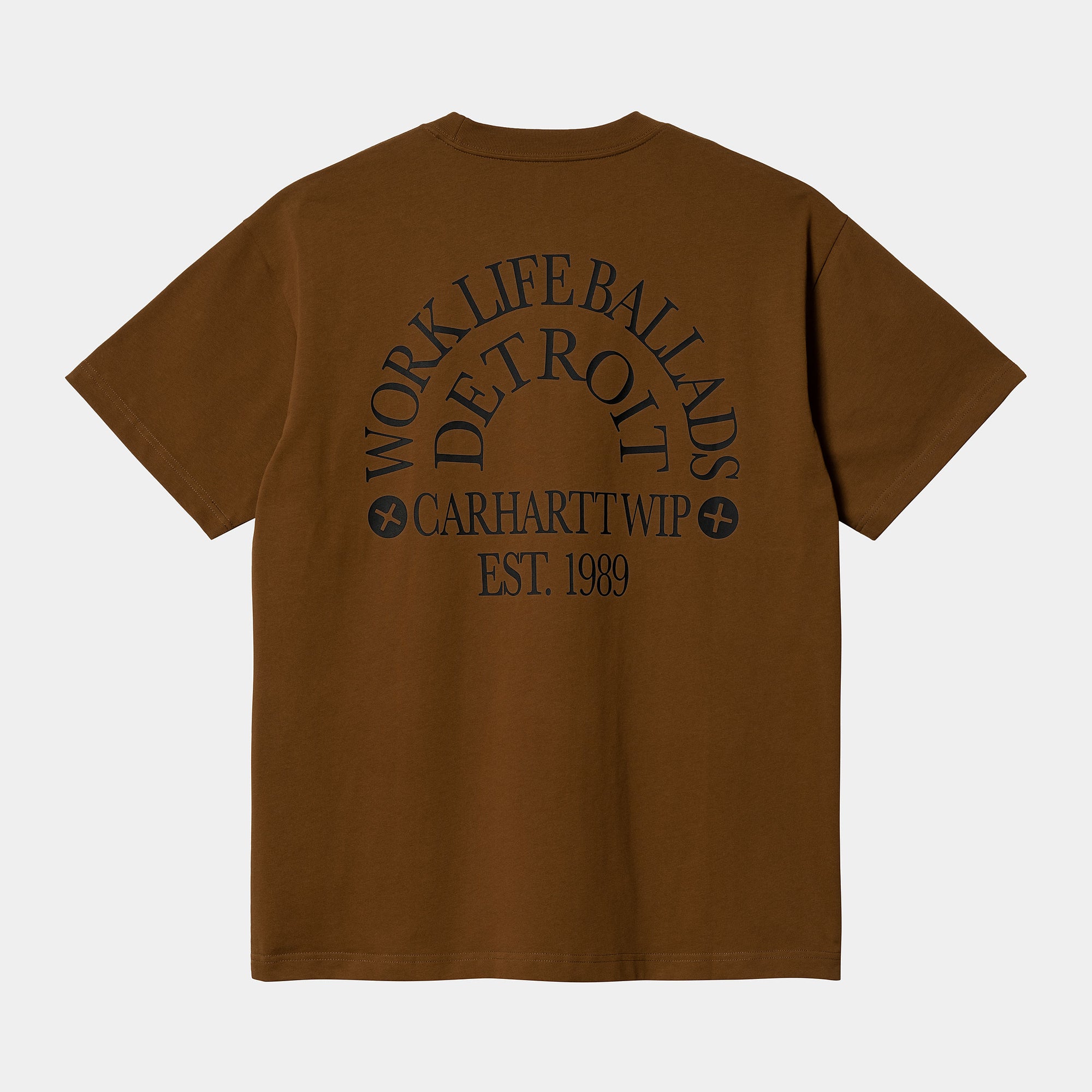Carhartt WIP Work Varsity T-Shirt - Deep H Brown / Black