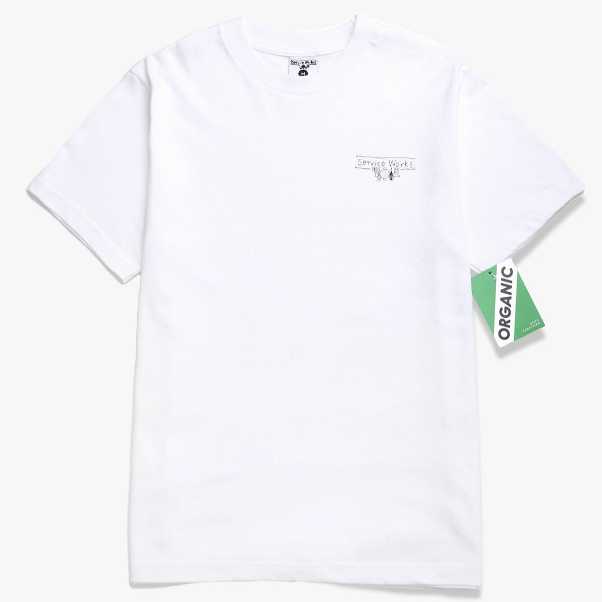 Service Works Scribble Logo T-Shirt - White