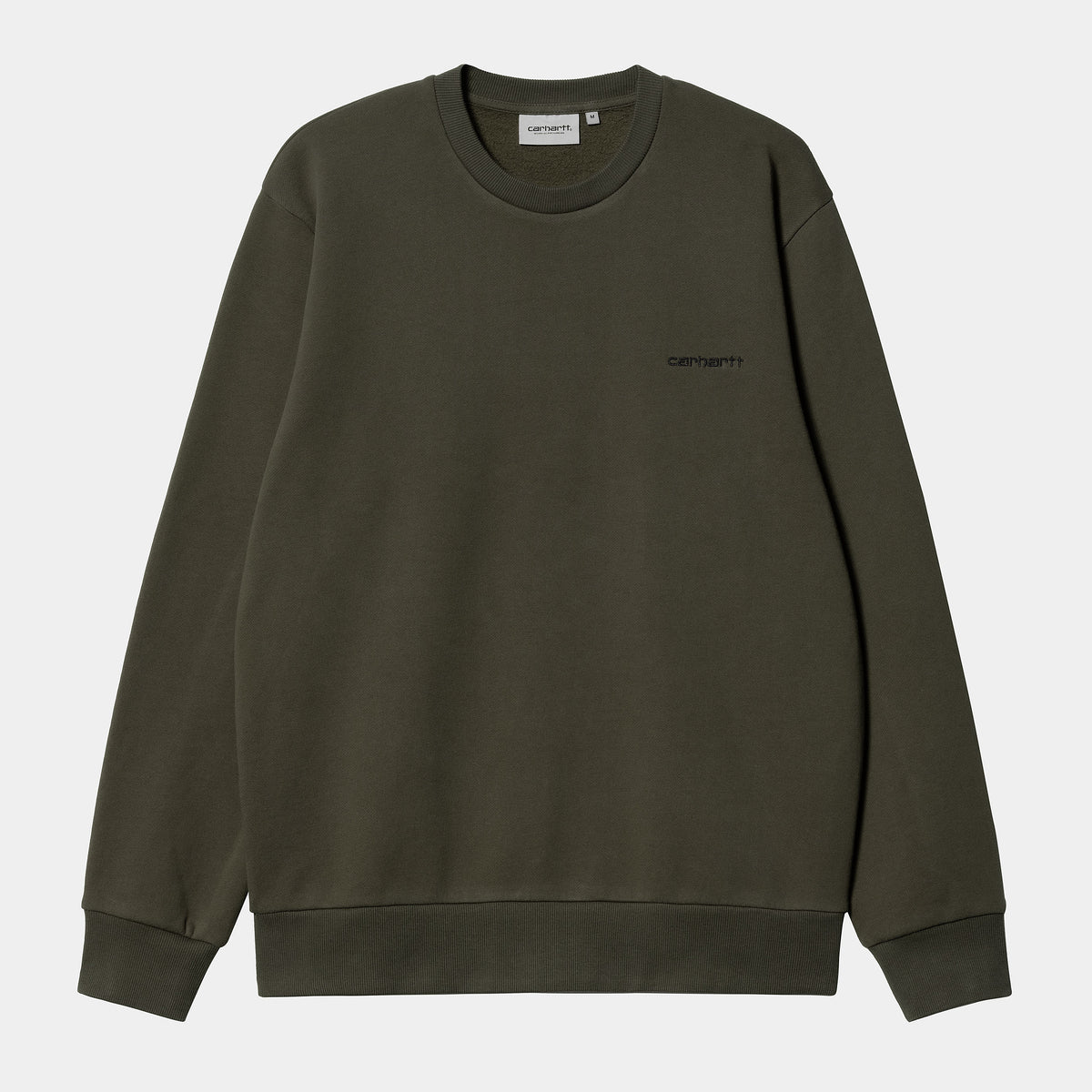 Carhartt WIP Script Embroidery Sweat - Cypress / Black