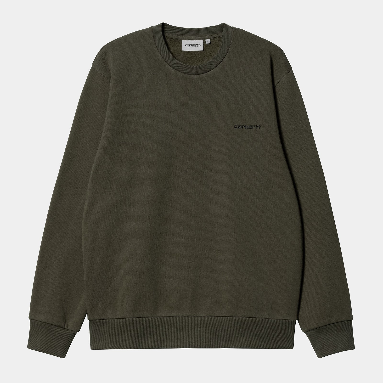 Carhartt WIP Script Embroidery Sweat - Cypress / Black