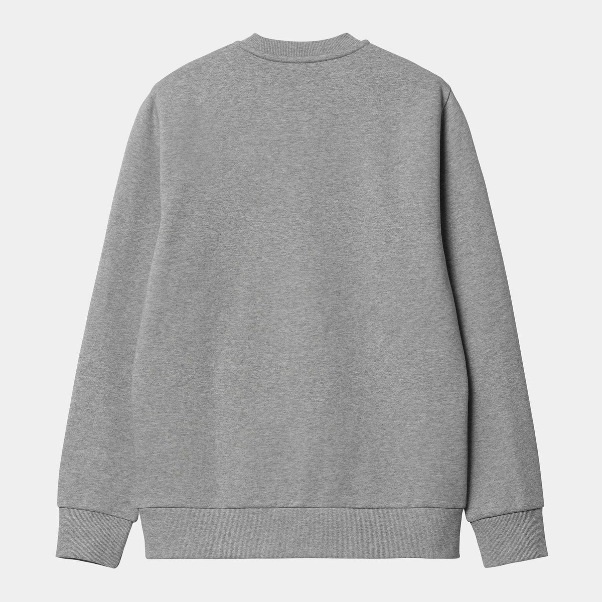 Carhartt WIP Script Embroidery Sweat - Grey Heather / White