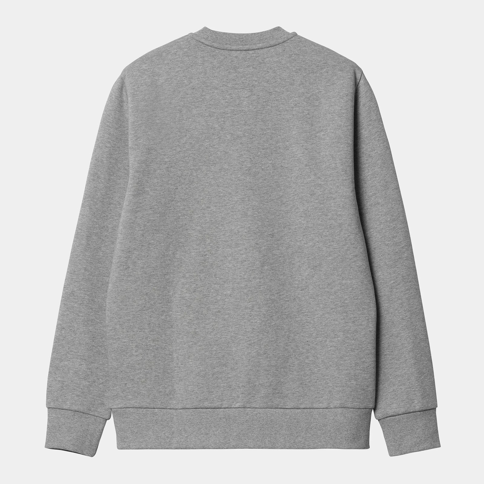 Carhartt WIP Script Embroidery Sweat - Grey Heather / White