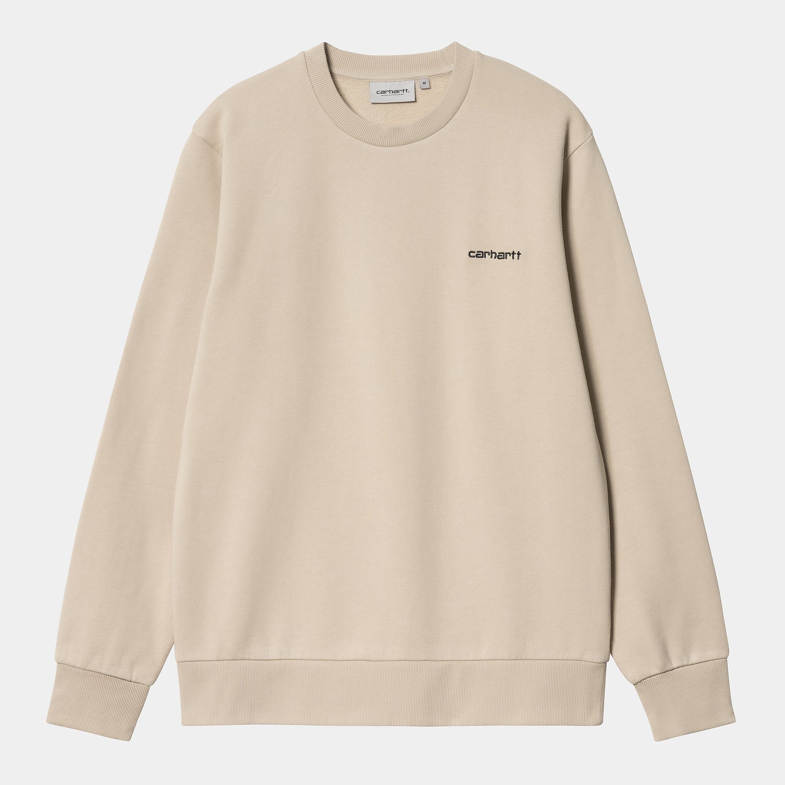 Carhartt WIP Script Embroidery Sweat - Wall / Black