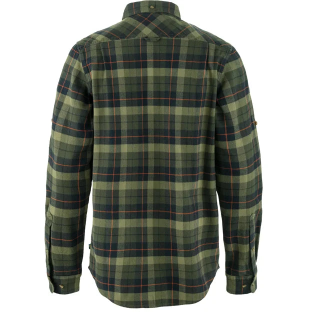 Fjallraven Singi Heavy Flannel Shirt - Black / Deep Forest