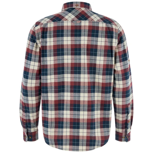 Fjallraven Singi Heavy Flannel Shirt - Dark Navy / Maroon