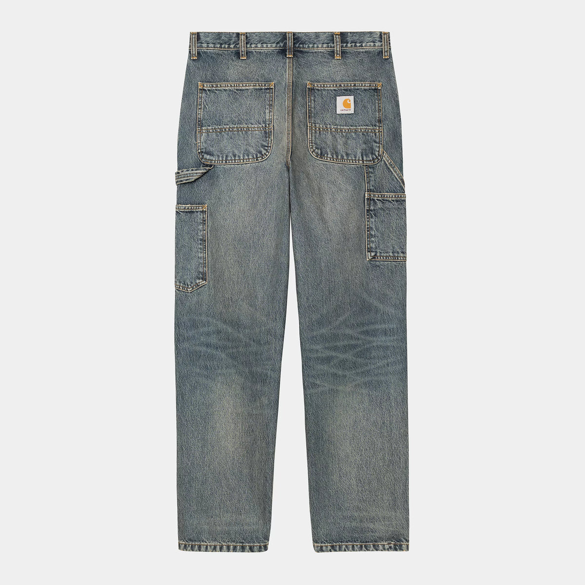 Carhartt WIP Single Knee Pant - Blue Worn Used Wash