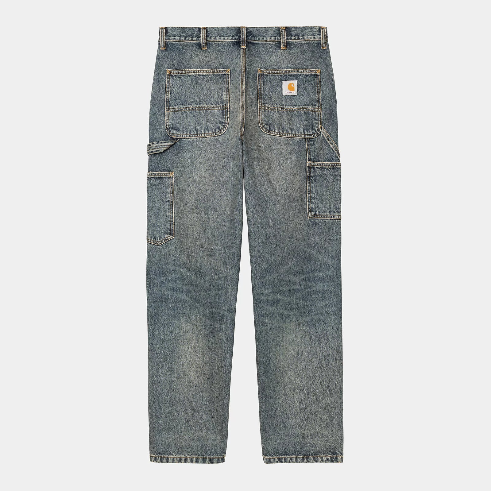 Carhartt WIP Single Knee Pant - Blue Worn Used Wash