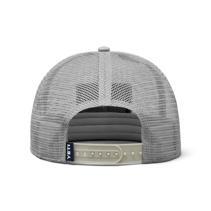 Yeti Flat Brim Mesh Hat - Grey / Navy