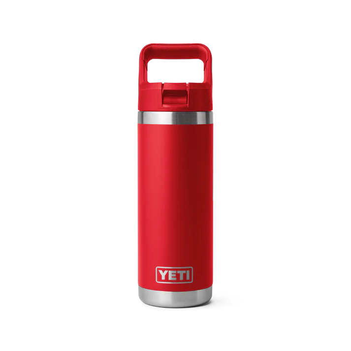 Yeti Rambler 18oz Colour Straw Bottle - Rescue Red