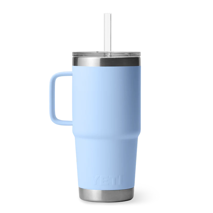 Yeti Rambler 25oz Straw Mug - Big Sky Blue
