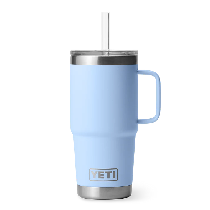 Yeti Rambler 25oz Straw Mug - Big Sky Blue