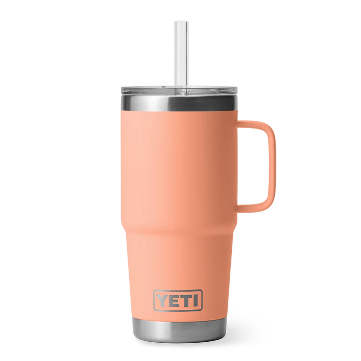 Yeti Rambler 25oz Straw Mug - Lowcountry Peach
