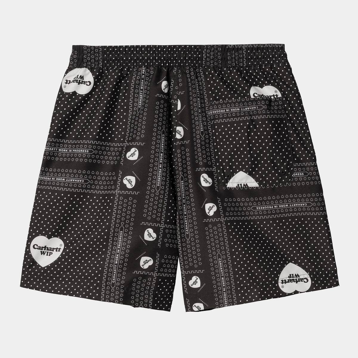 Carhartt WIP Slater Swim Trunks - Heart Bandana Print