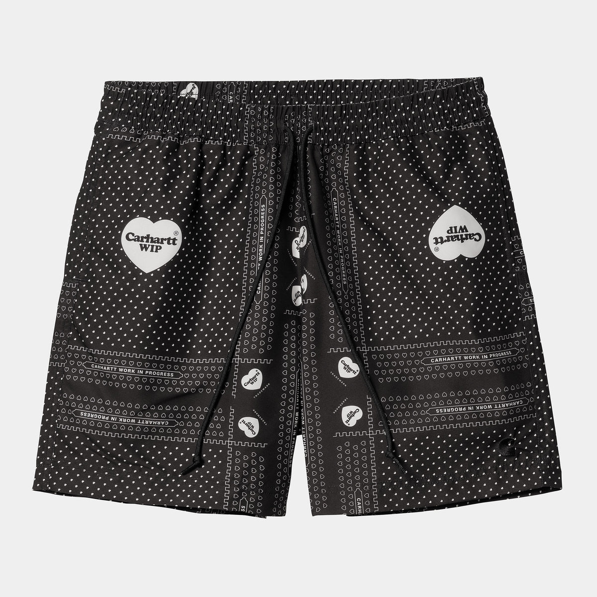 Carhartt WIP Slater Swim Trunks - Heart Bandana Print