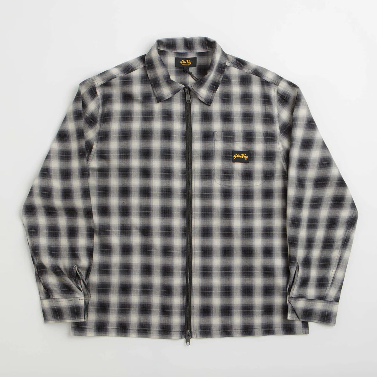 Stan Ray Zip Shirt - Black Check
