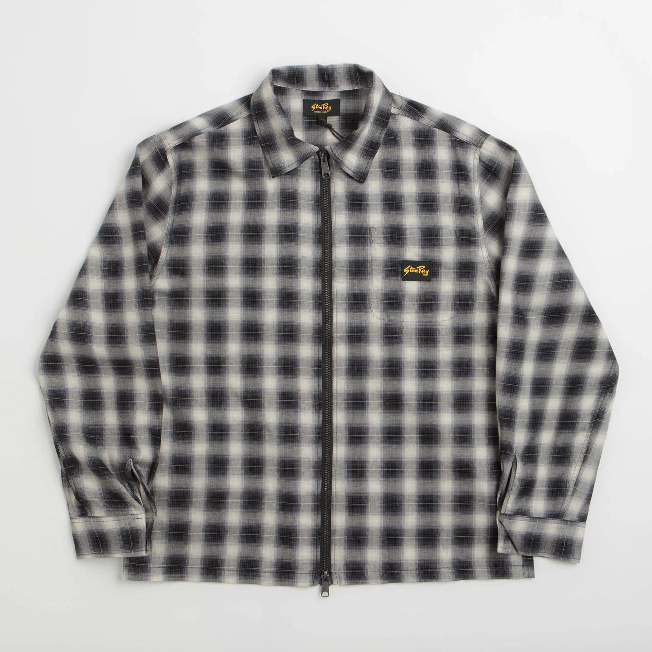Stan Ray Zip Shirt - Black Check