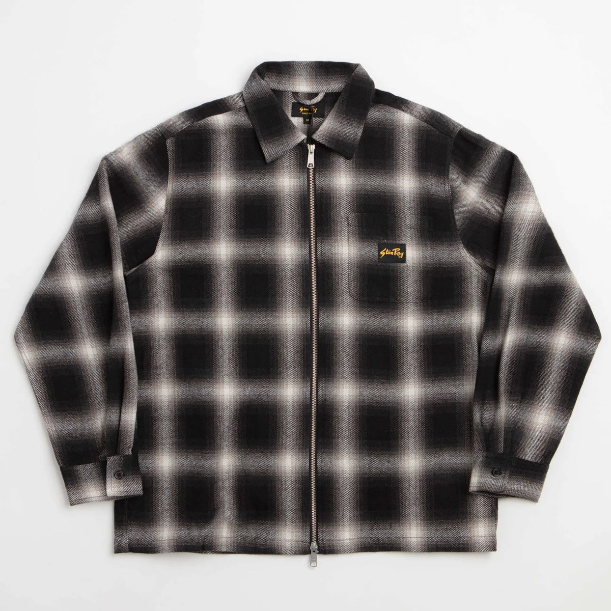 Stan Ray Zip Shirt - Black Check