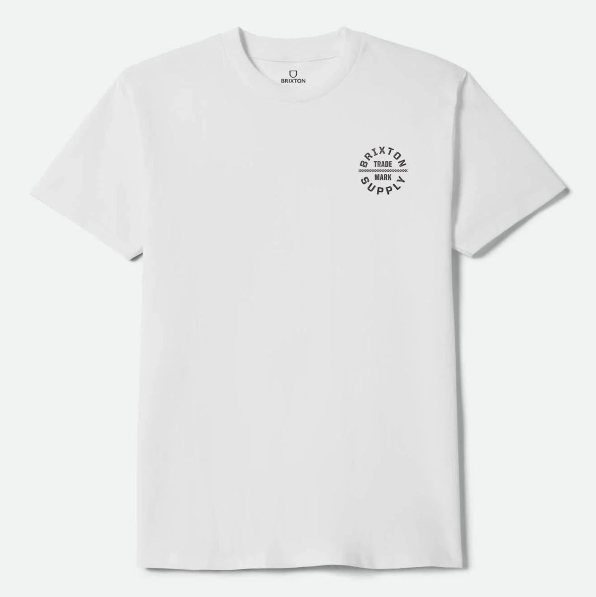 Brixton Oath V T-Shirt - White / Black / Checkered