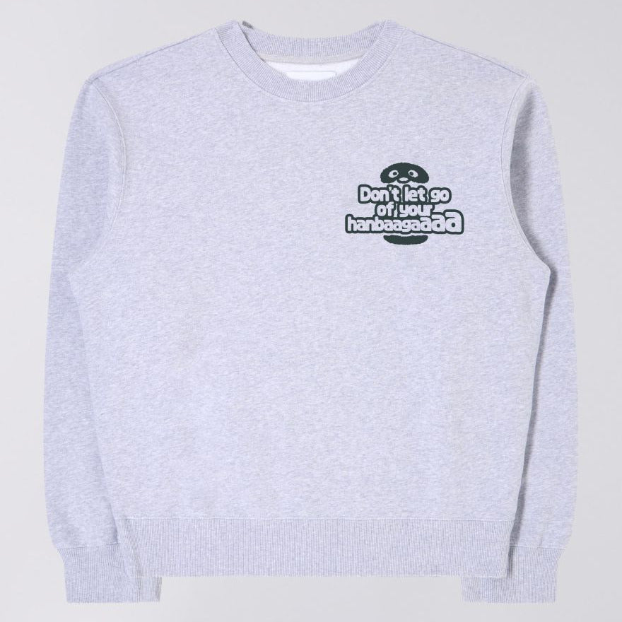 Edwin Tanuki Sweat - Grey Marl