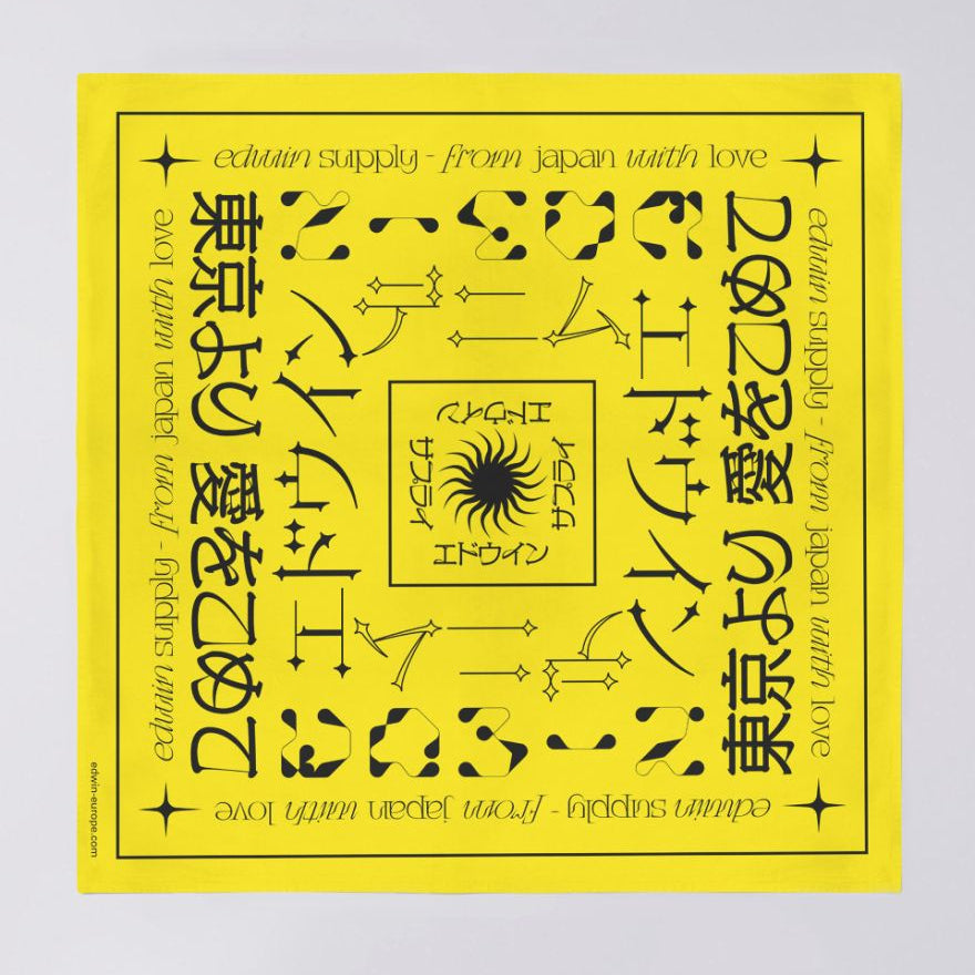 Edwin Bandana - Yellow / Black