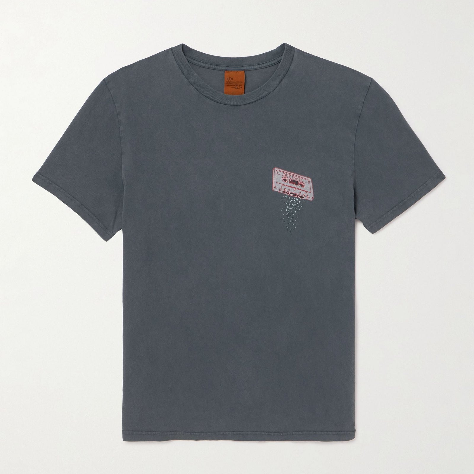 Nudie Roy Salty Tracks T-Shirt - Antracite
