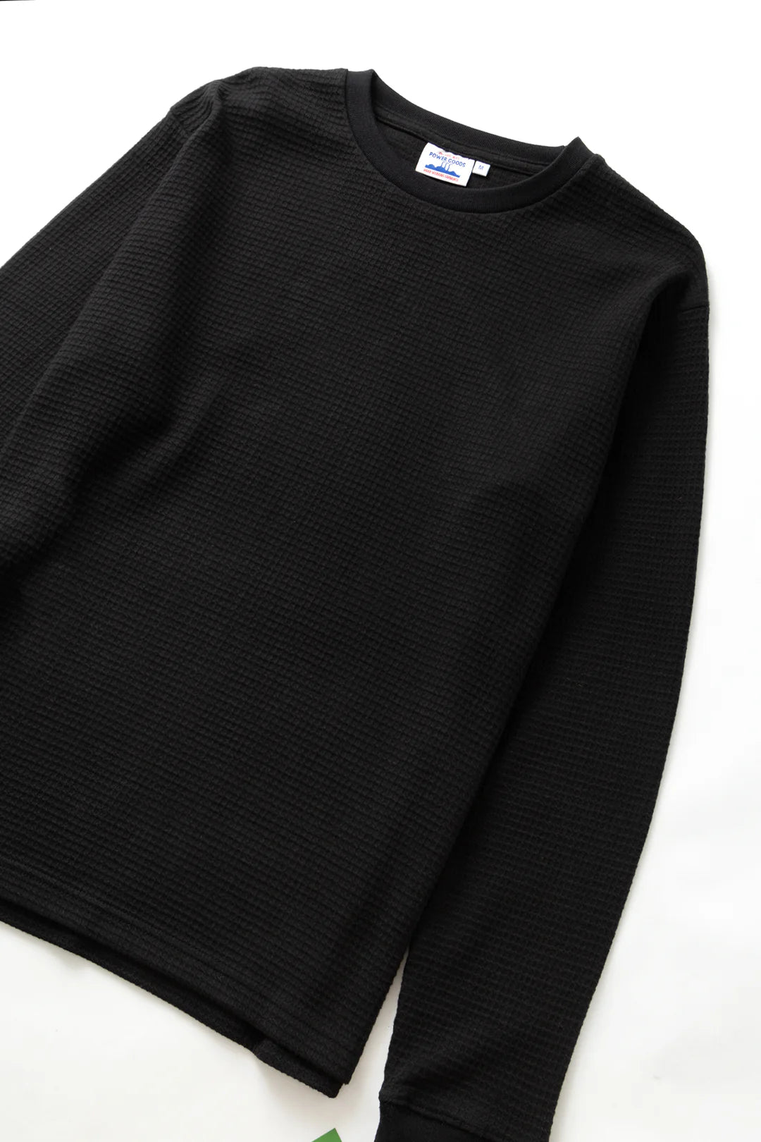 Power Goods Thermal Waffle LS T-Shirt - Black
