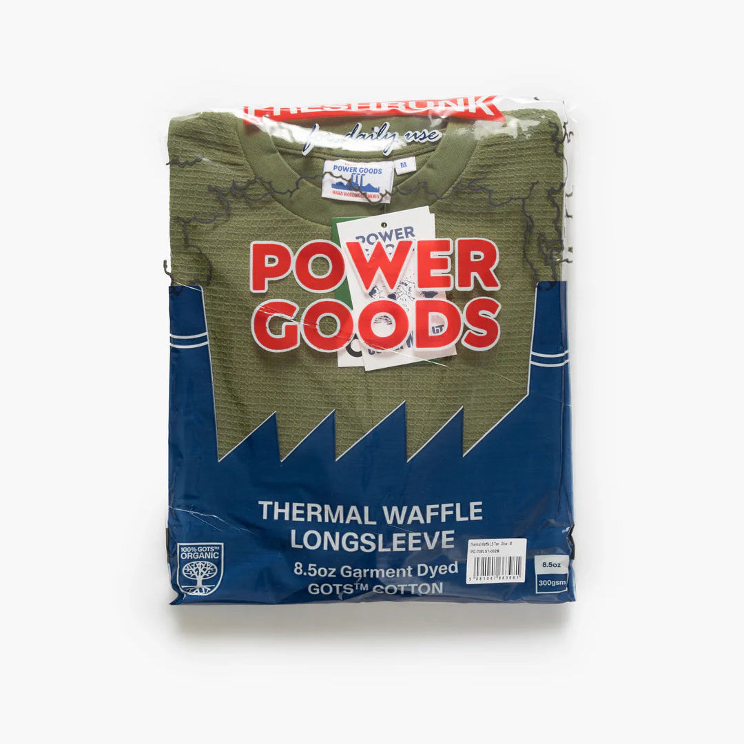 Power Goods Thermal Waffle LS T-Shirt - Olive