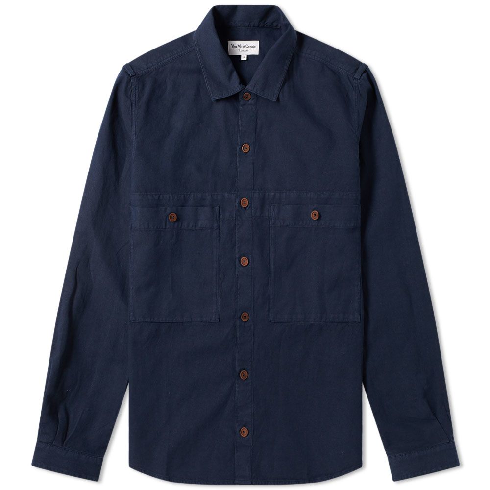 Ymc Doc Savage Shirt Navy