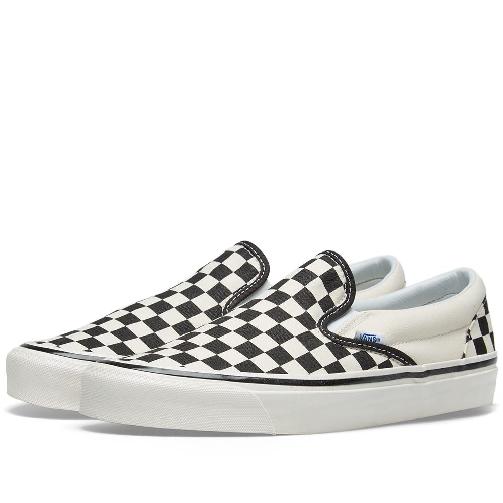 Vans Classic Slip On 98DX Shoes Ana Checkerboard Blk/ White