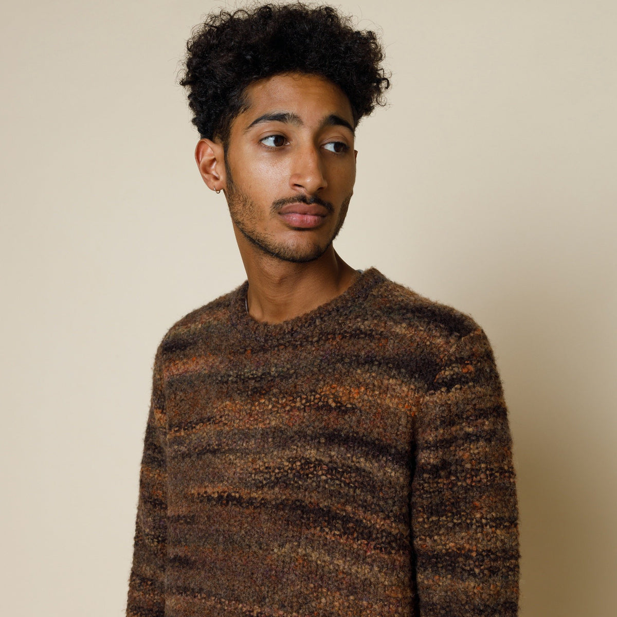 Folk Highlight Crew Mottled Brown