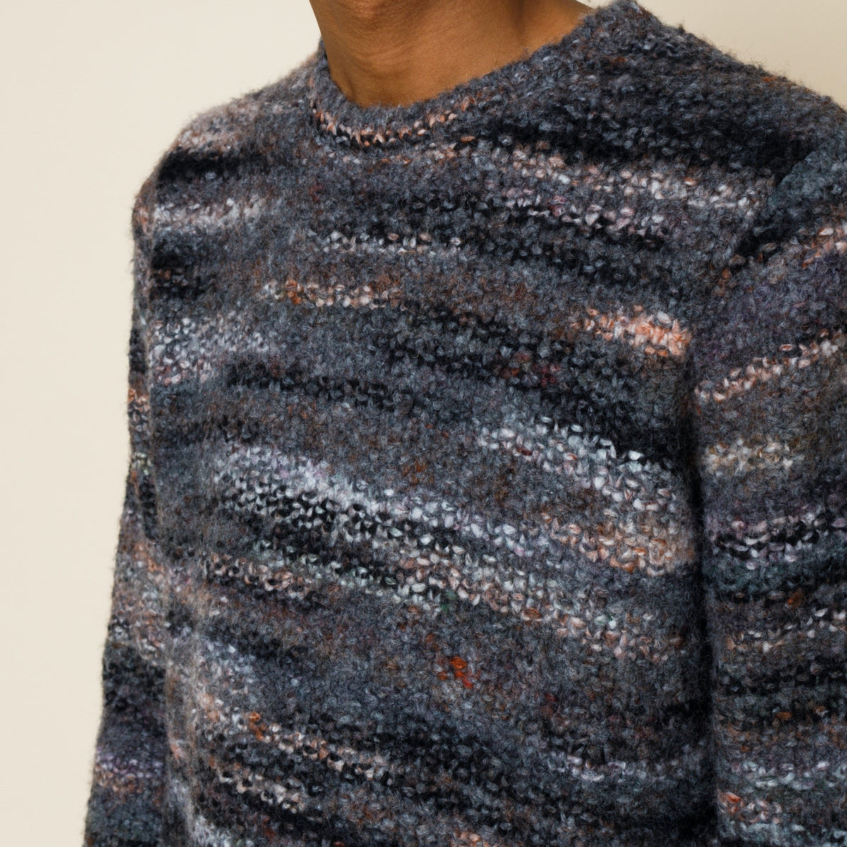 Folk Highlight Crew Charcoal Marble