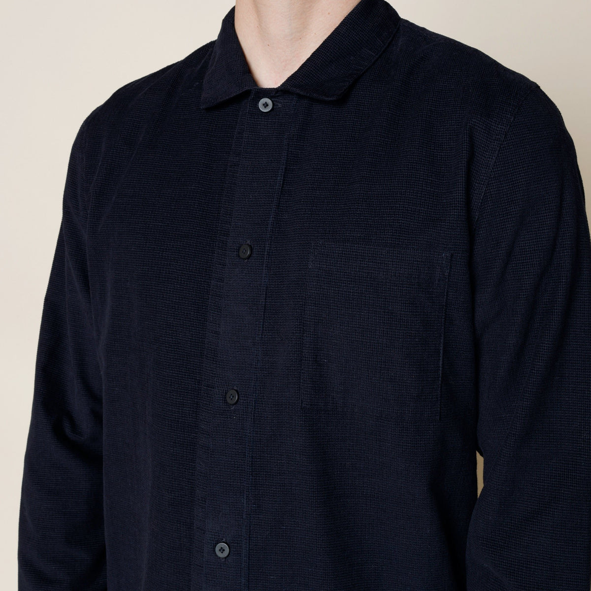 Folk Emboss Shirt Black