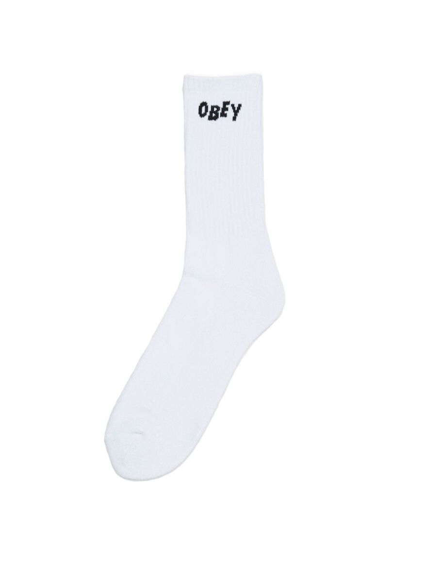 Obey Jumbled Socks White