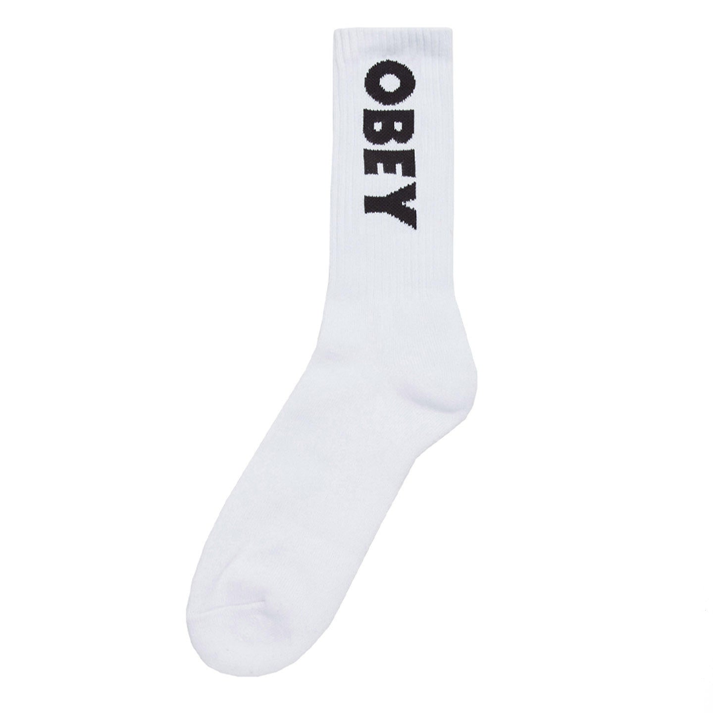 Obey Flash Socks - White