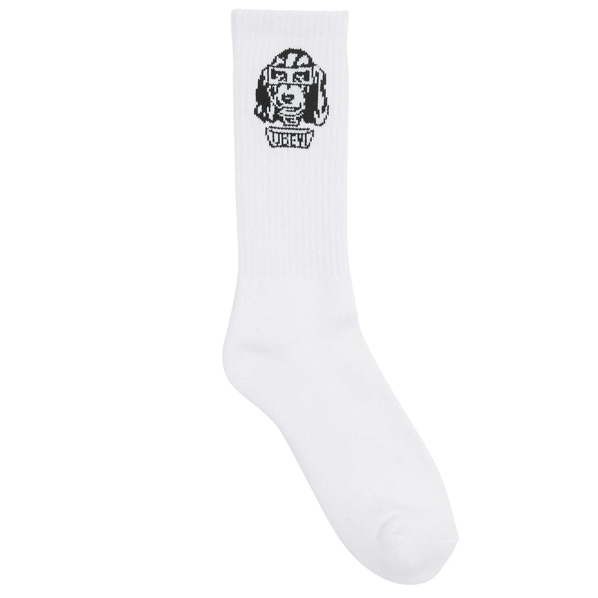 Obey Dog Socks - White