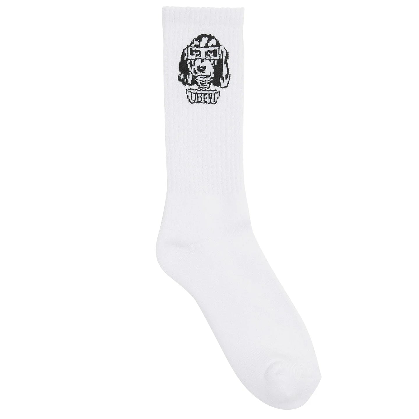 Obey Dog Socks - White