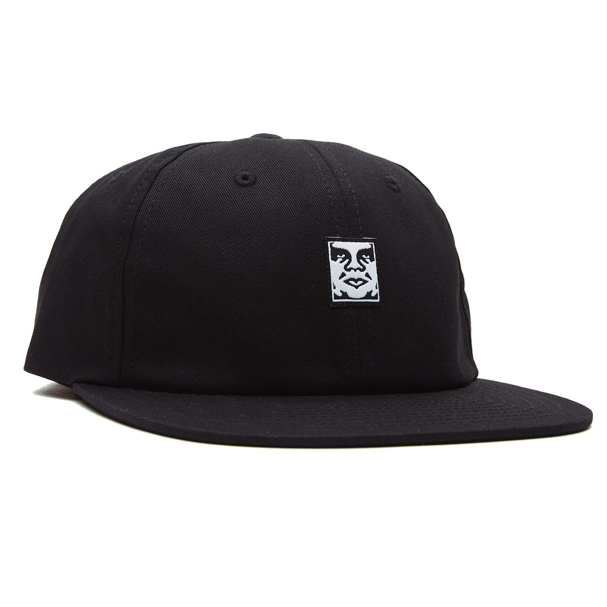 Obey Icon Face 6 Panel - Black