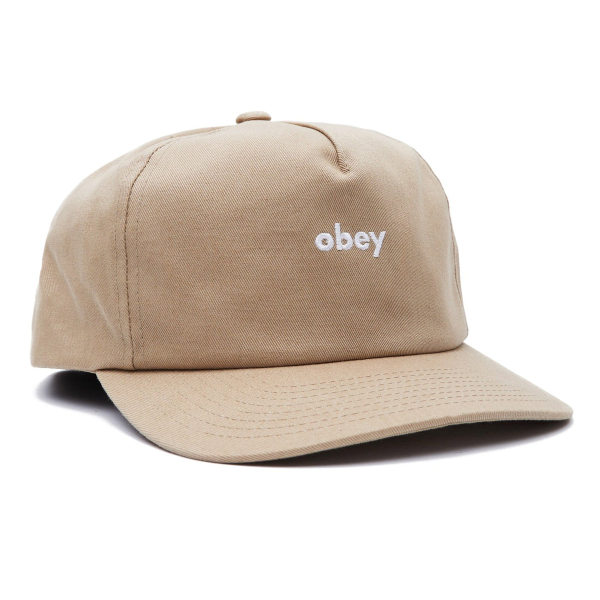 Obey Lowercase Snapback - Light Khaki