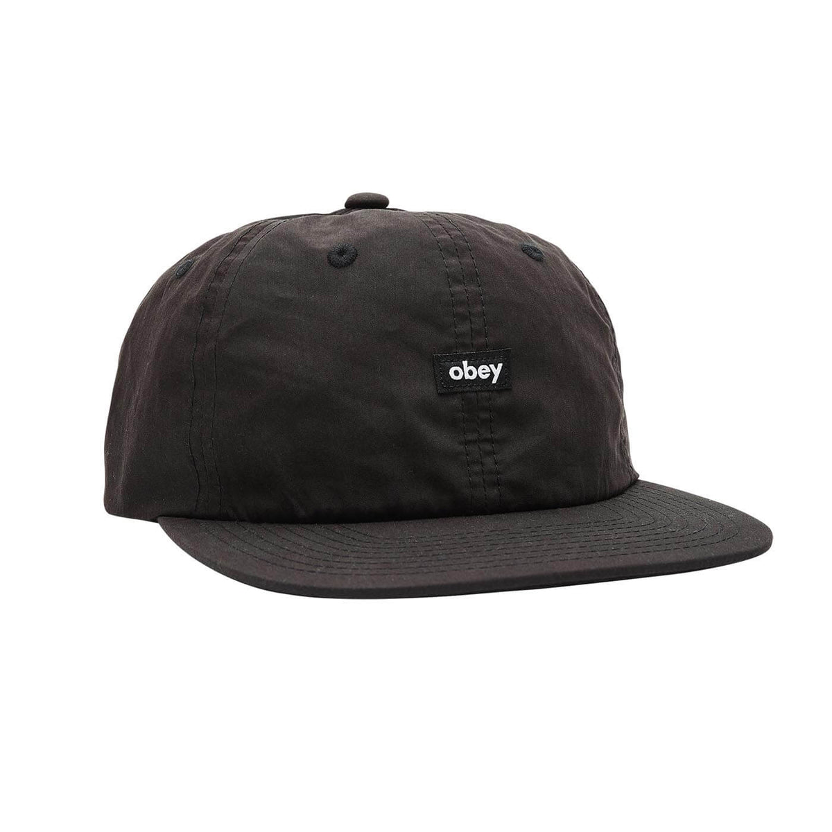 Obey Lowercase 6 Panel - Black