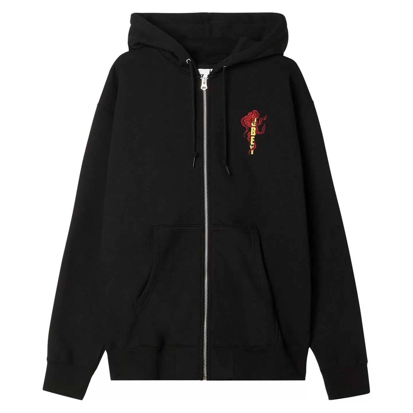 Obey Dragon Zip Hood - Black