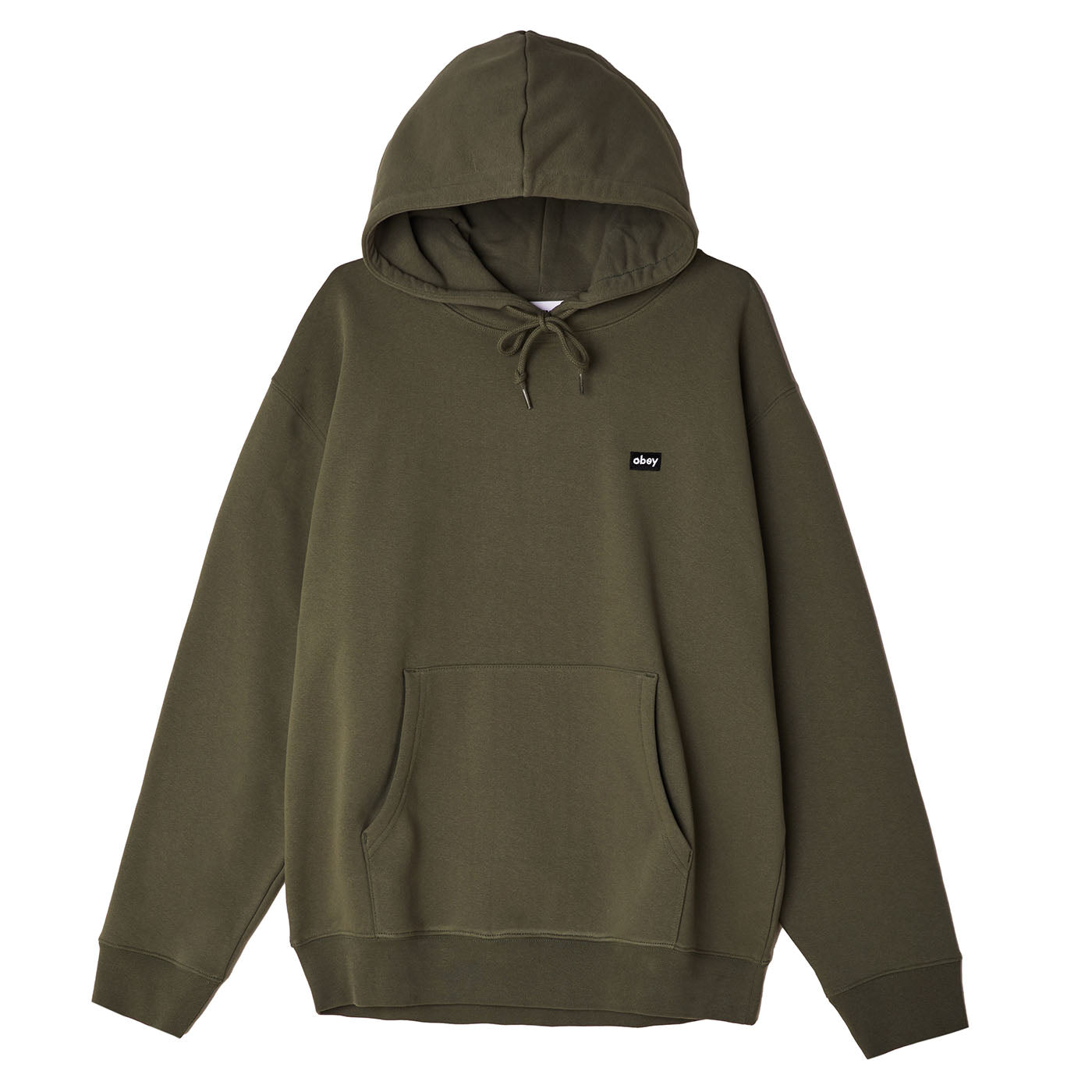 Obey Mini Box Logo Hood - Thyme