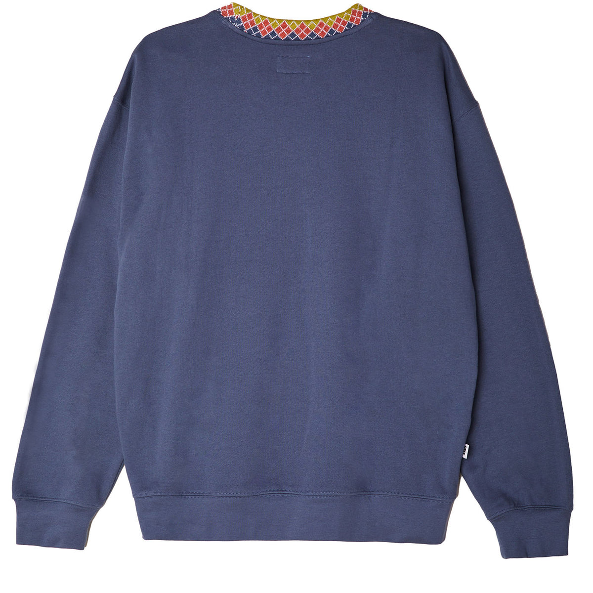 Obey Verner Argyle Crew - Vintage Blue