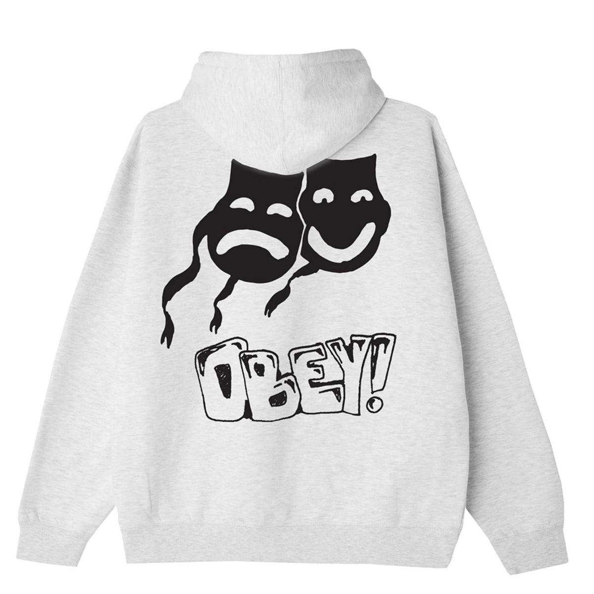 Obey Feel Nothing Hood - Ash Grey