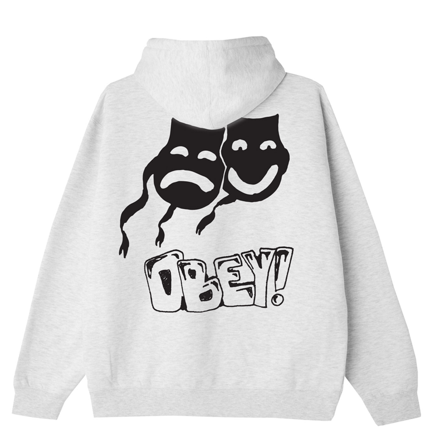 Obey Feel Nothing Hood - Ash Grey