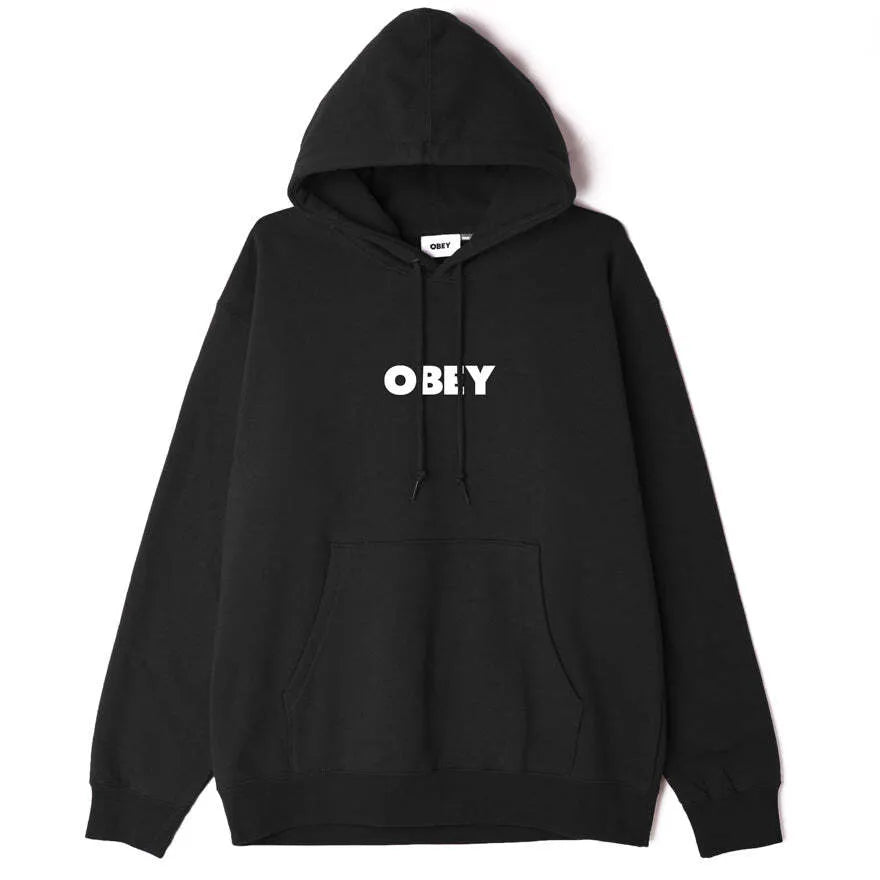 Buy the Obey Bold Hood Black Jingo Clothing