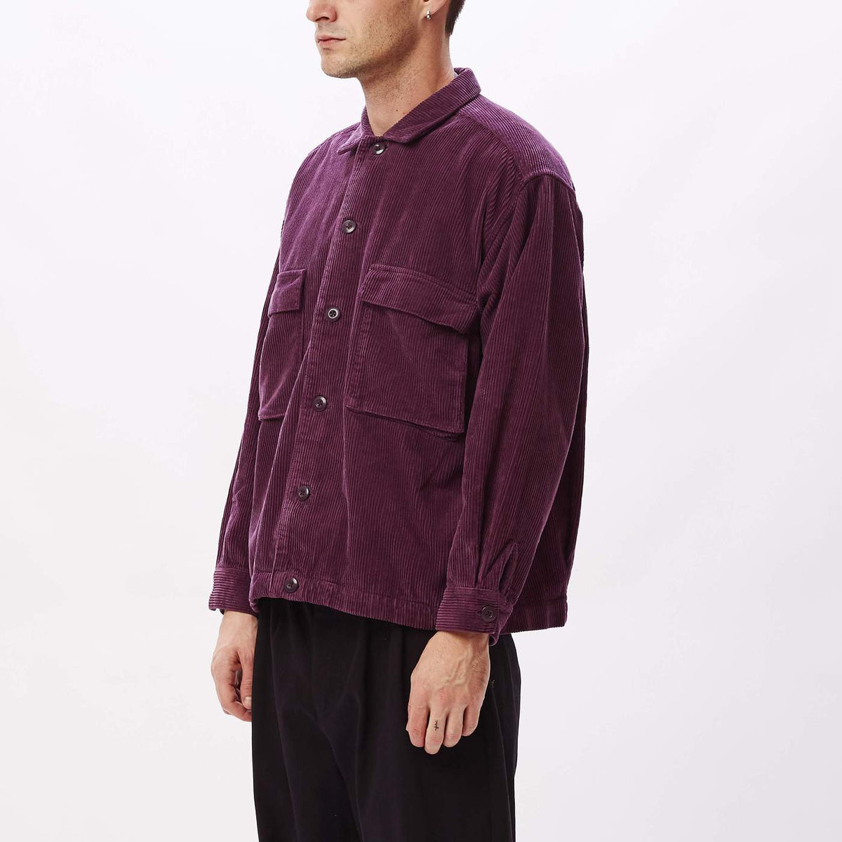 Obey Theo Shirt Jacket - Blackberry Wine