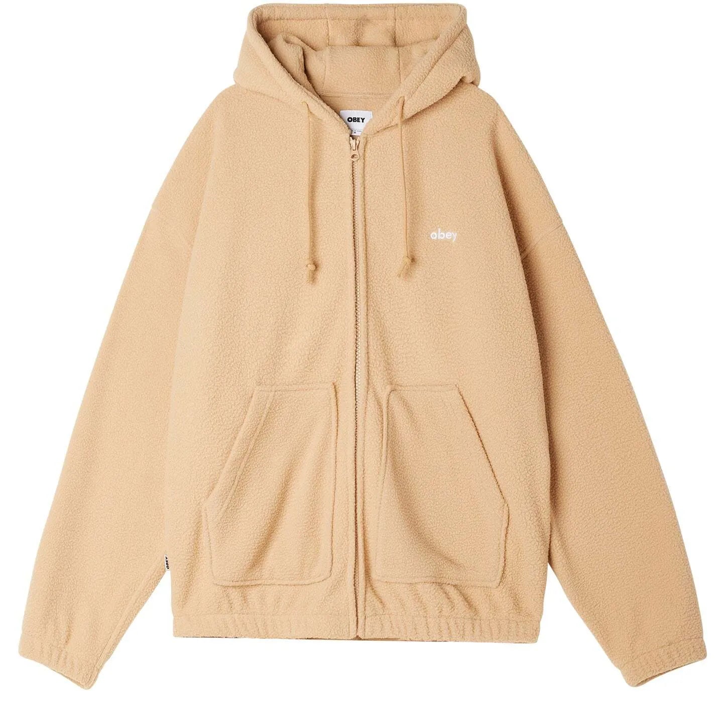 Obey Gaze Hooded Jacket - Oat Milk