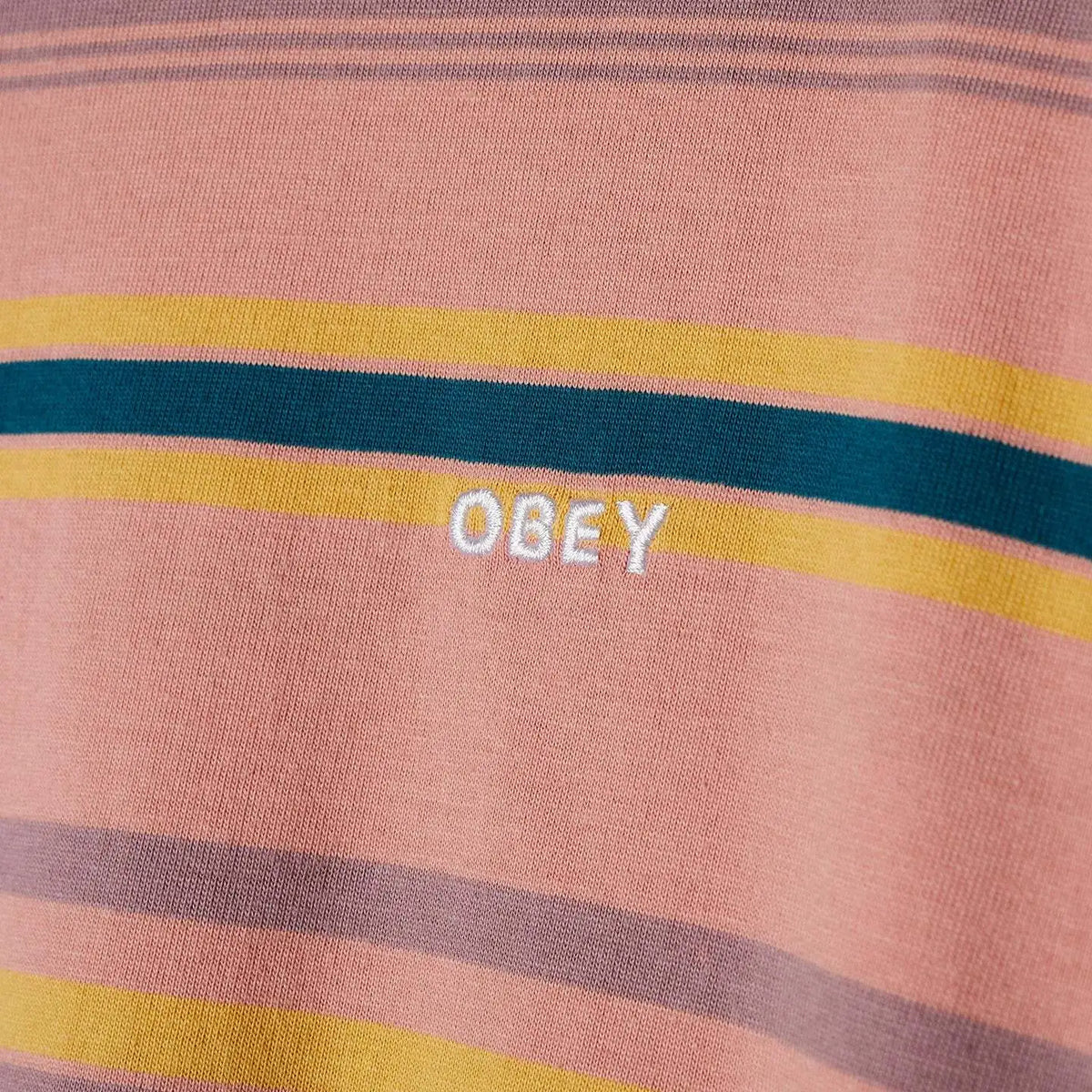 Obey Highland Long Sleeve T-Shirt - Pink